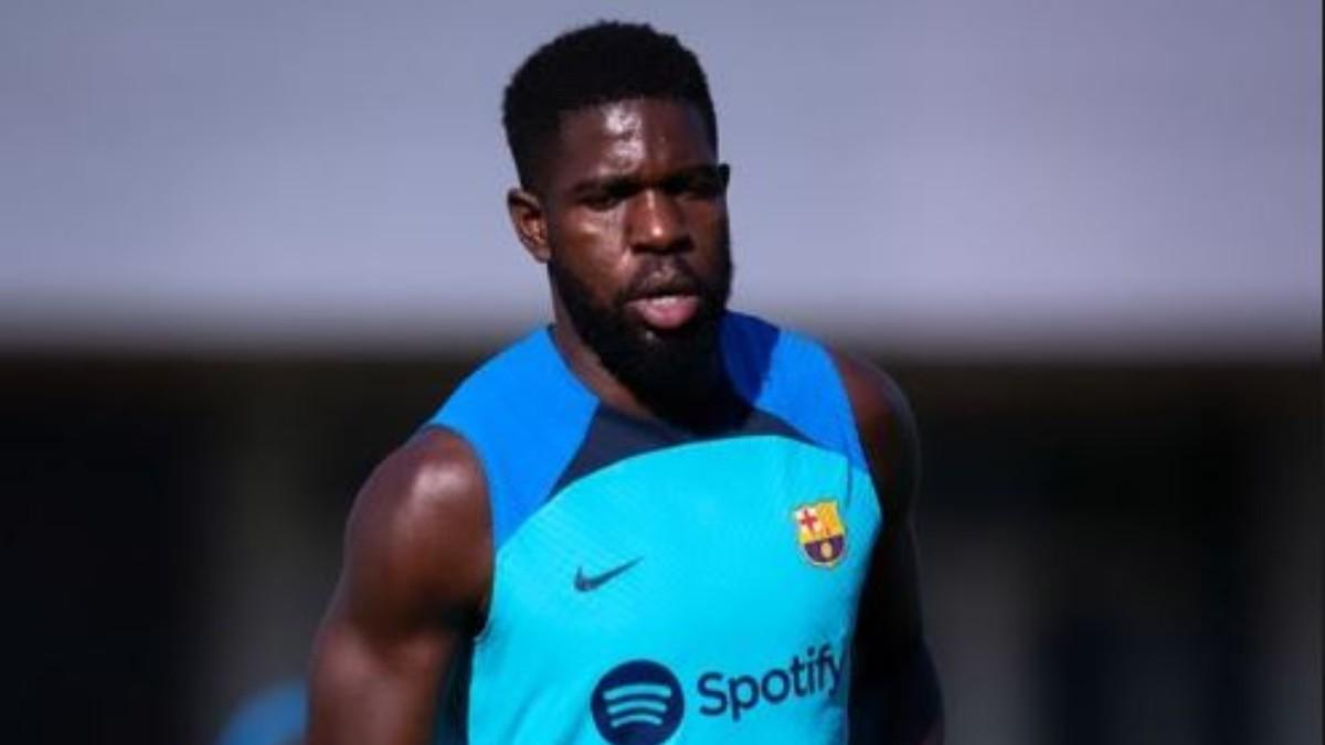 Así se recupera Umtiti de la fractura del quinto metatarsiano del pie