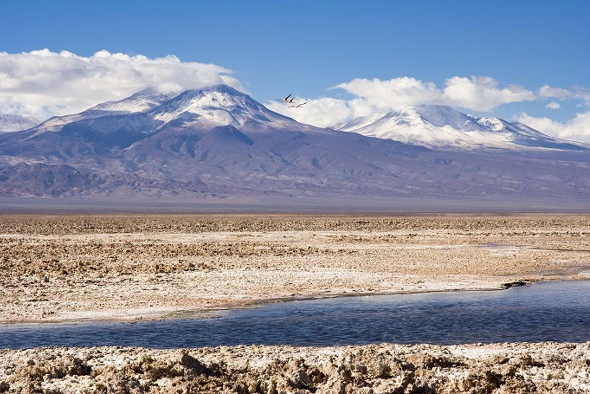 Imagen de extracción de litio en Chile.