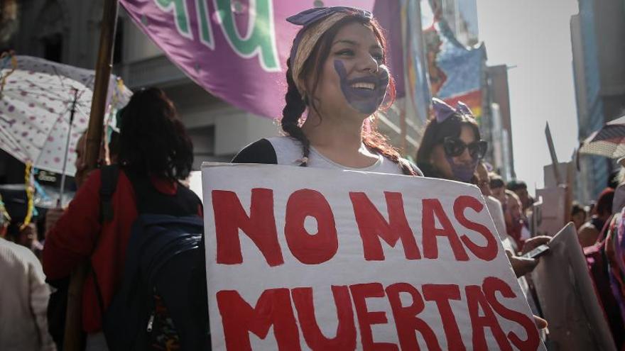 Una marcha contra la violencia machista.