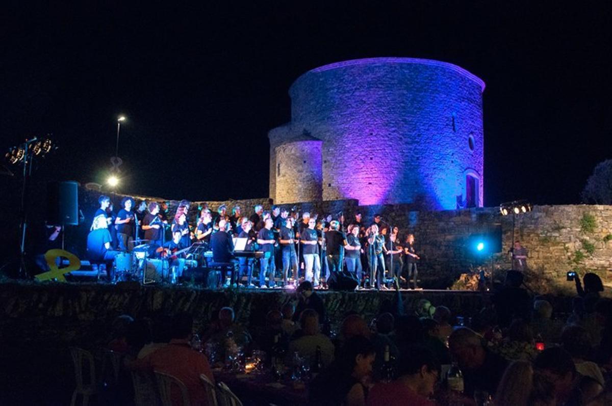 Una actuació durant una edició passada del cicle «Música al Castell»