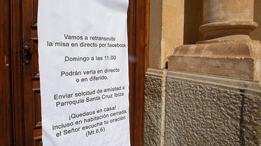 La iglesia de Santa Cruz, que permanece cerrada, ofrecerá hoy la misa dominical de las 11 horas a través de Facebook