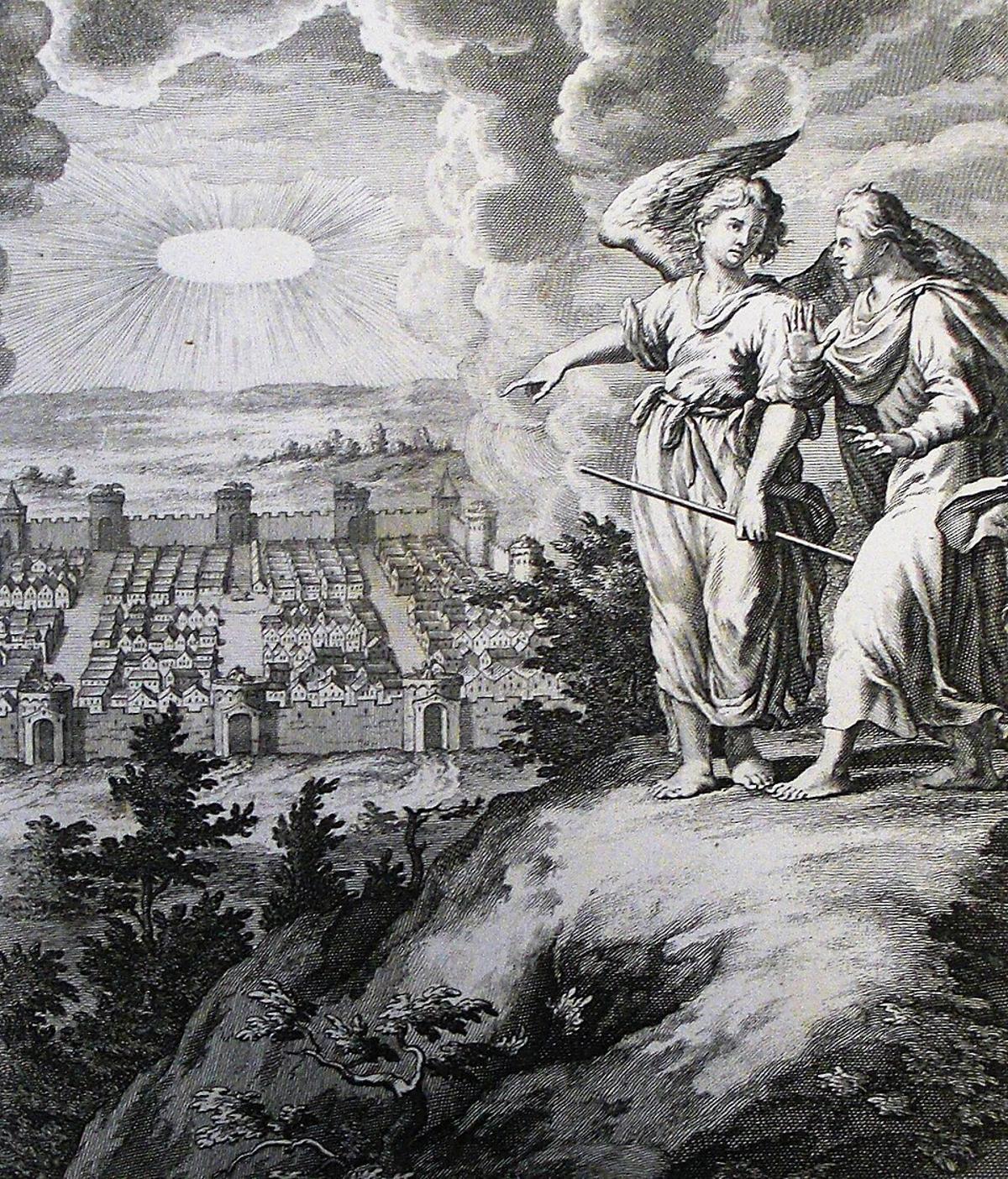 La nueva Xerusalén, nun grabáu de la colección Phillip Medhurst.