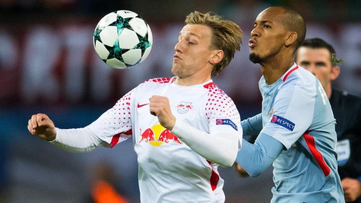 Forsberg anotó el 1-0 para el RB Leipzig