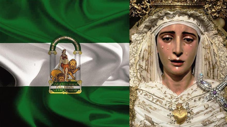 Por qué suena el Himno de Andalucía en la entrada y salida de la Virgen de los Dolores del Cerro