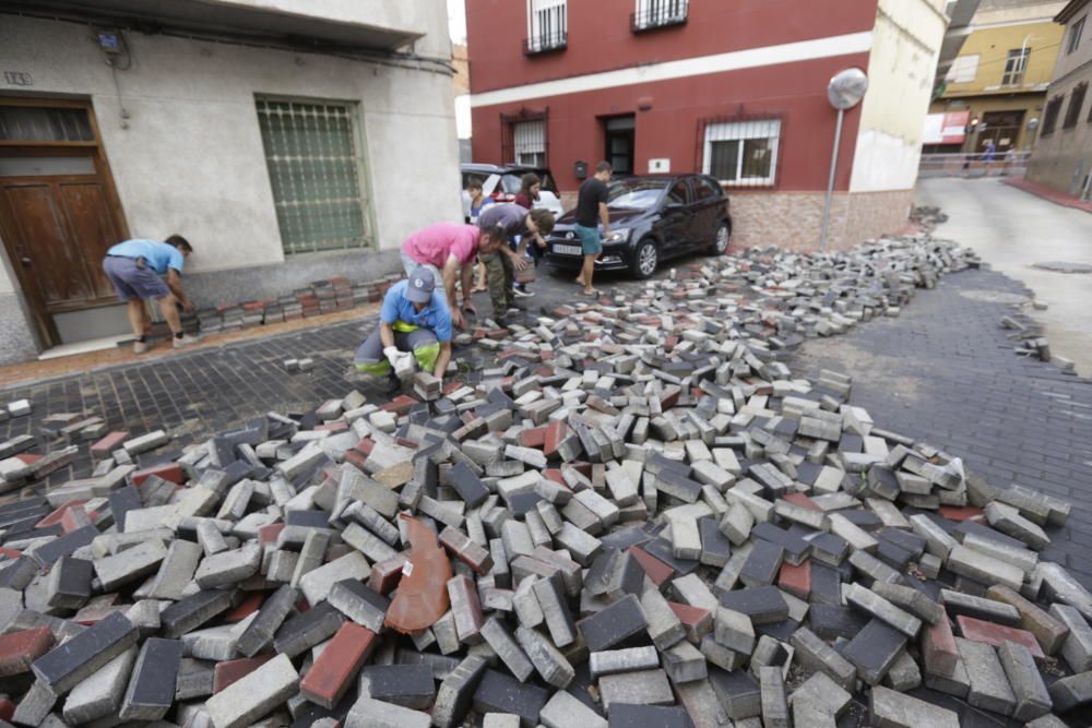 Imágenes de la lluvia en Murcia