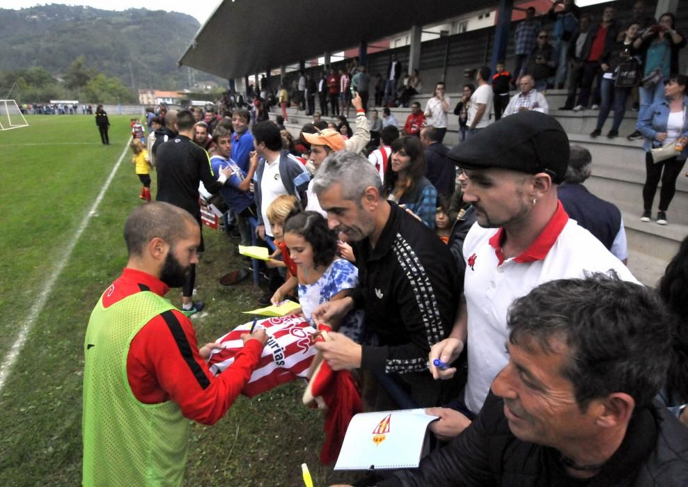 Entrenamiento del Sporting en Blimea