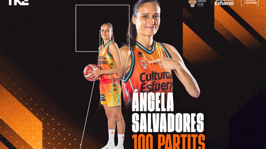 Ángela Salvadores entra en el club de los 100