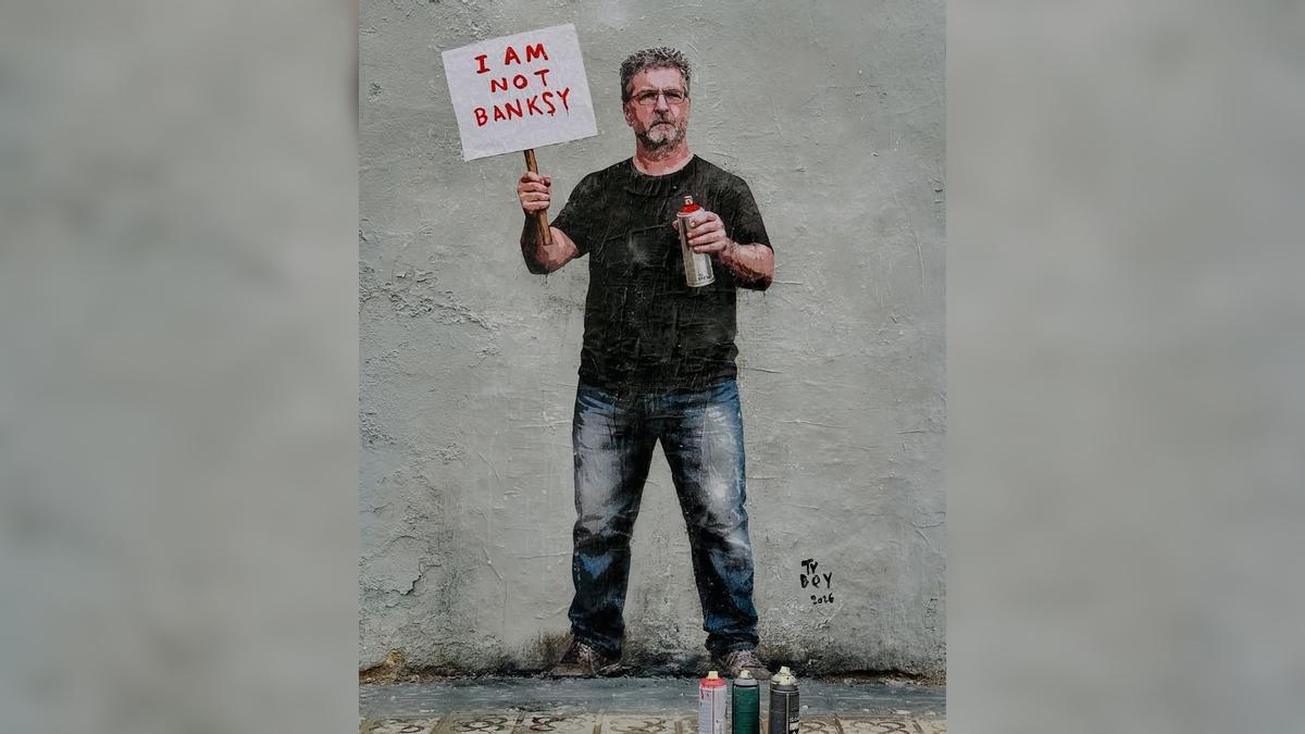 Video del grafiti realizado por el artista urbano Salvatore Benintende, conocido como Tvboy