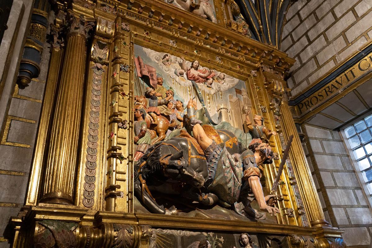 Cuerpo central del retablo de la capilla de San Pablo