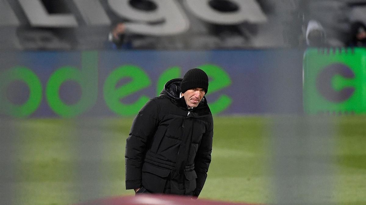 Zidane durante un entrenamiento