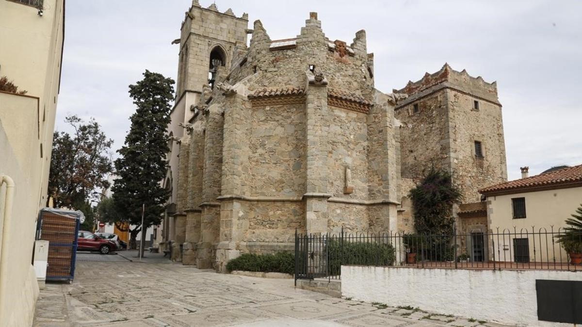 Una imagen de la plaça de l'Església de Argentona.