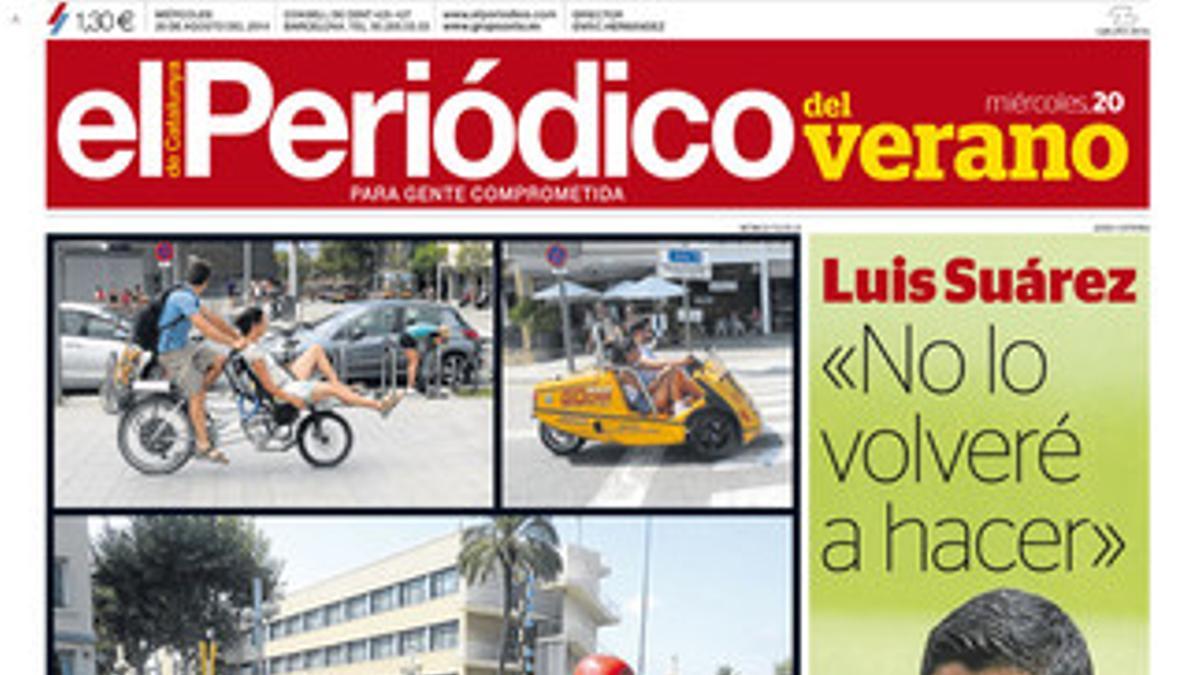 Portada de EL PERIÓDICO DEL VERANO del 20 de agosto.