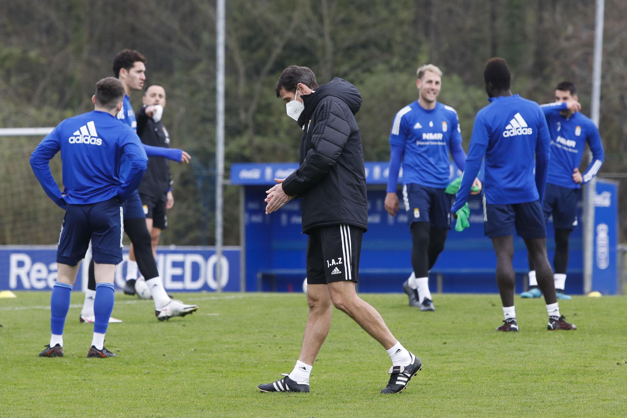 El entrenamiento del Oviedo