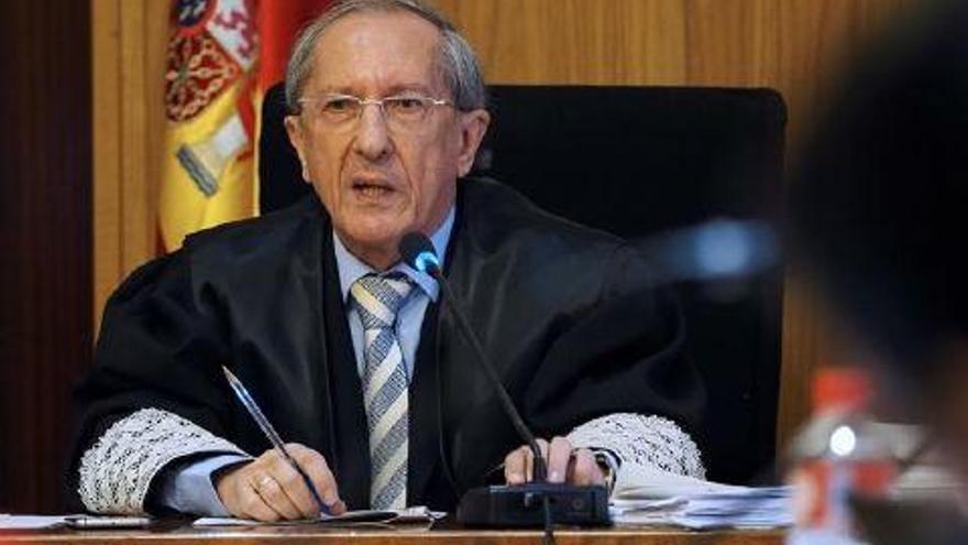 Feliciano Trebolle, magistrado que ha presidido el juicio de jurado del crimen de la niña Sara en la Audiencia de Valladolid.