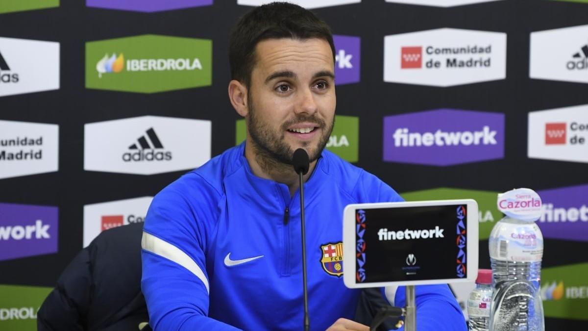 Jonatan Giráldez, durante una rueda de prensa