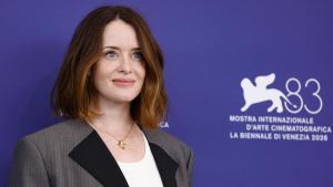 Claire Foy en la Mostra de Venecia, donde ha presentado Ink. 
