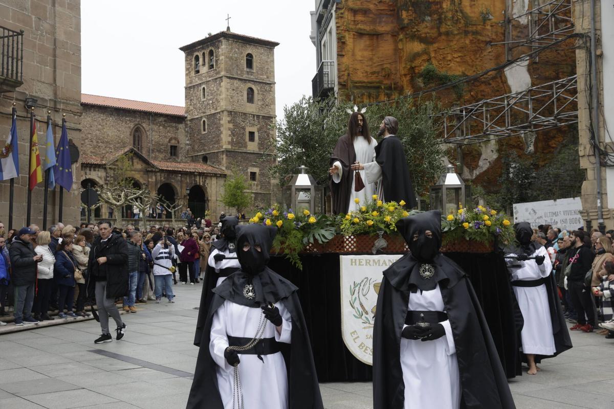 Procesión del Beso de Judas en Avilés en una imagen de archivo.