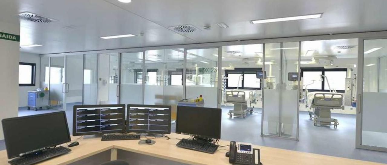 Las instalaciones de la UCI en el nuevo hospital de Vigo. // FdV