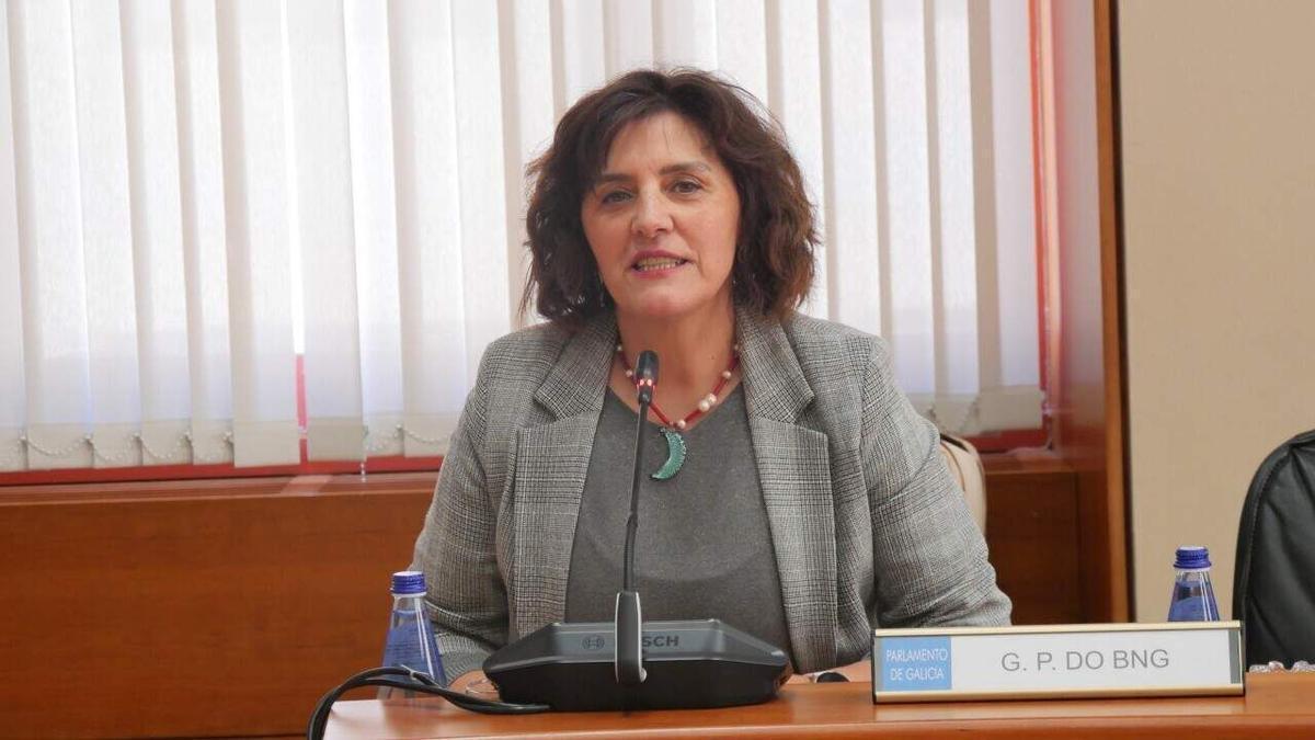 La portavoz de Montes e Industrias Forestais del BNG en el Parlamento, Montse Valcárcel.