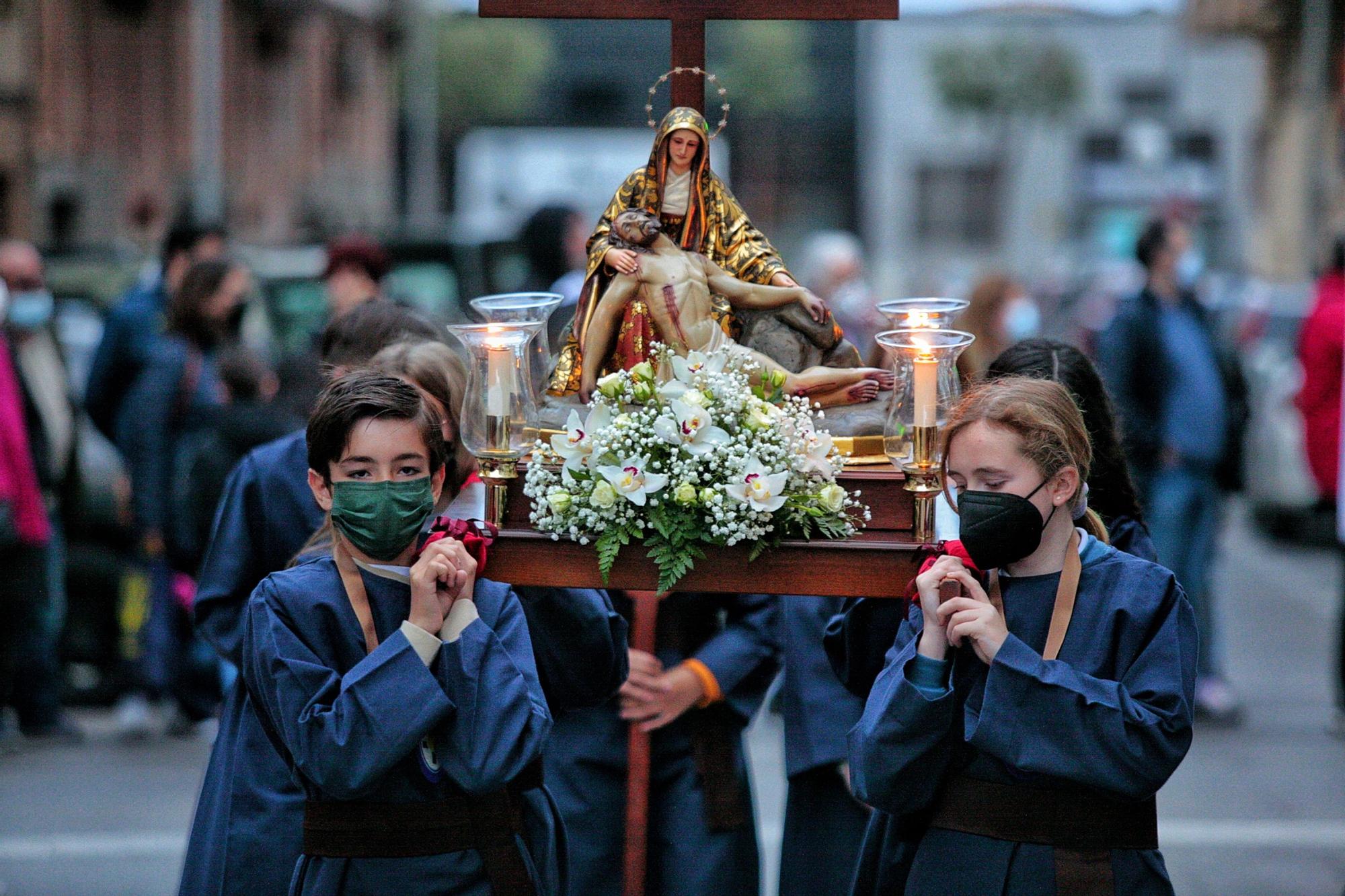 Las imágenes de la procesión infantil y juvenil de la Semana Santa de Vila-real