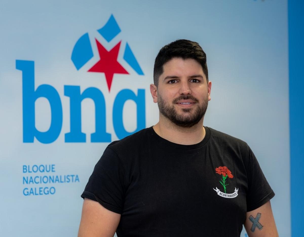 El portavoz del BNG de Miño, Alberte G. Nicolás.