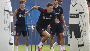 Christensen, en un entrenamiento en Sant Joan Despí a principios de agosto.