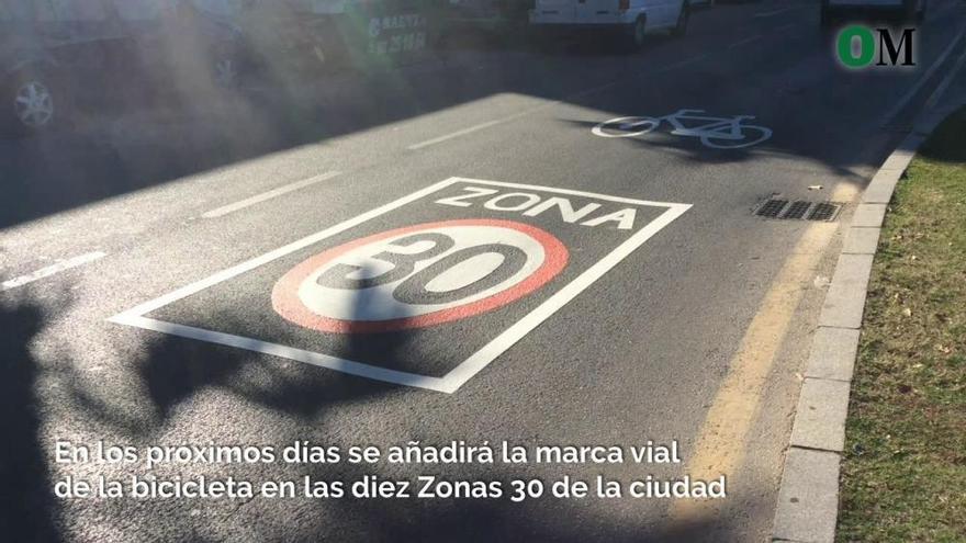 Nuevas señalizaciones para las Zonas 30 de Málaga