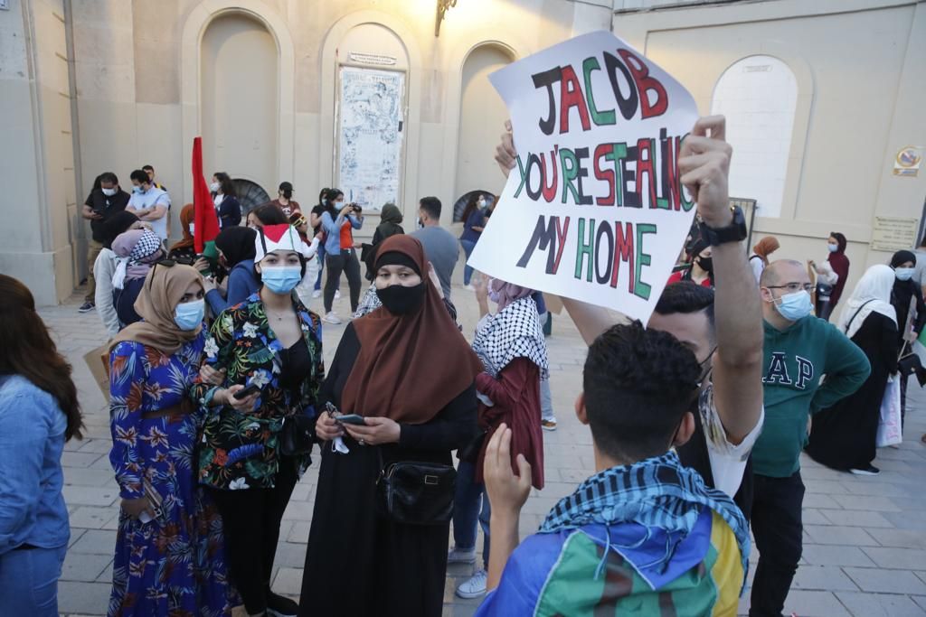 Concentración de apoyo al pueblo palestino en Alicante