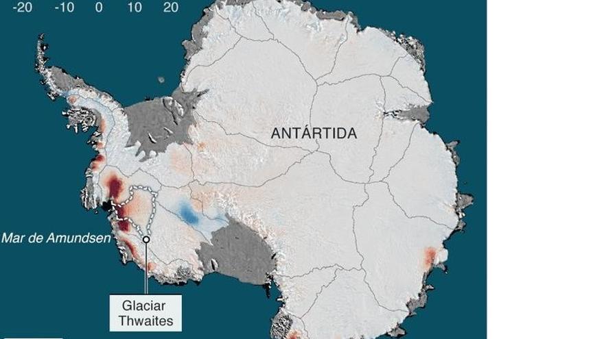 Ubicación del glaciar