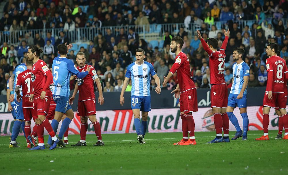 El conjunto malaguista y el gallego igualan a cero en el partido más atractivo de la jornada en la Liga 123