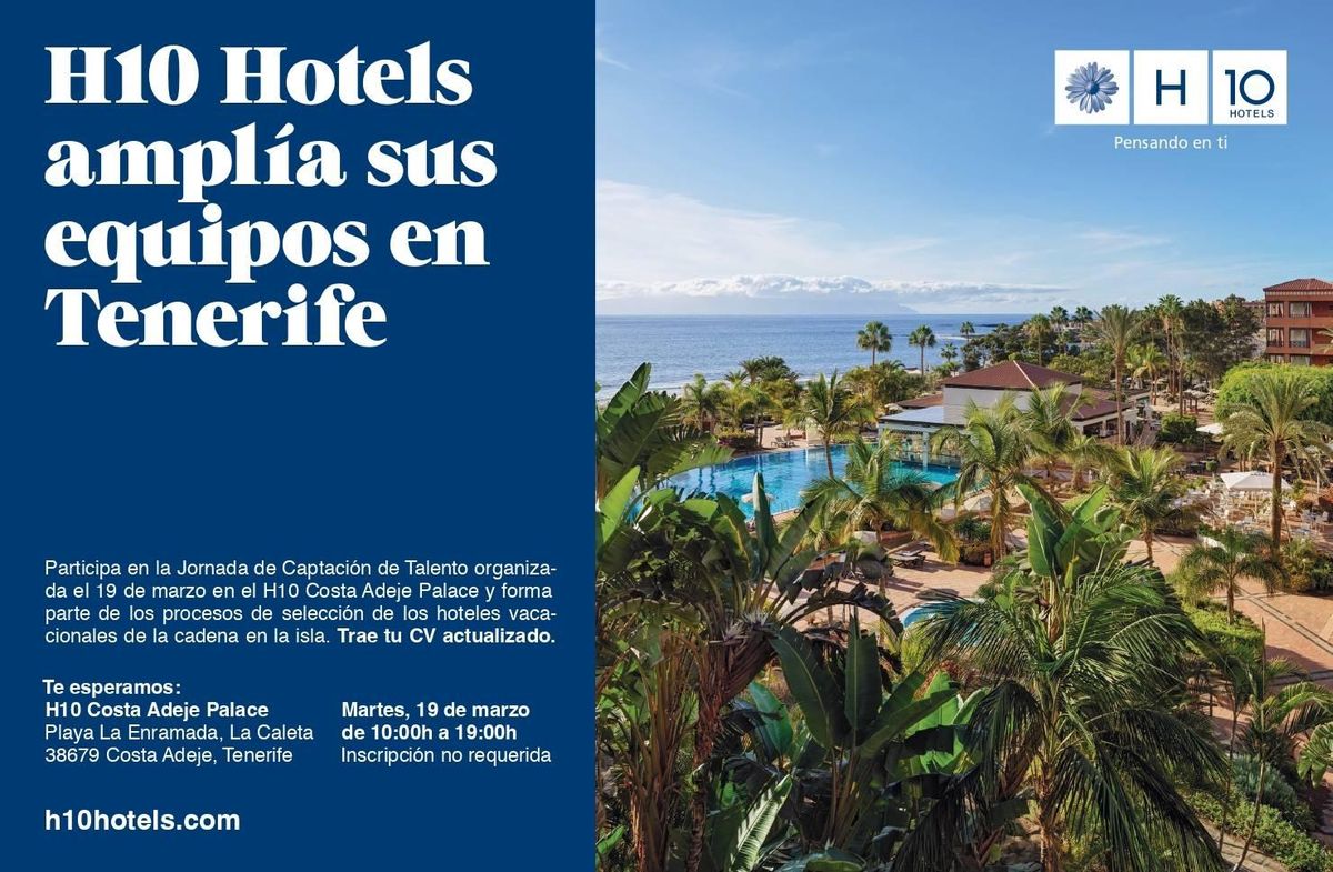 Are you looking for a job in the Canary Islands? Participate in the H10 Hotels Talent Acquisition Day