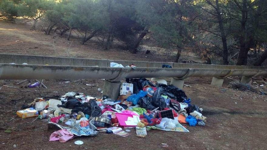 Un vecino es multado por verter basuras en el campo