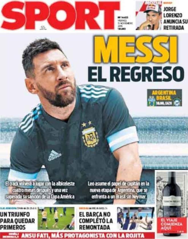 Las portadas del día en la prensa deportiva