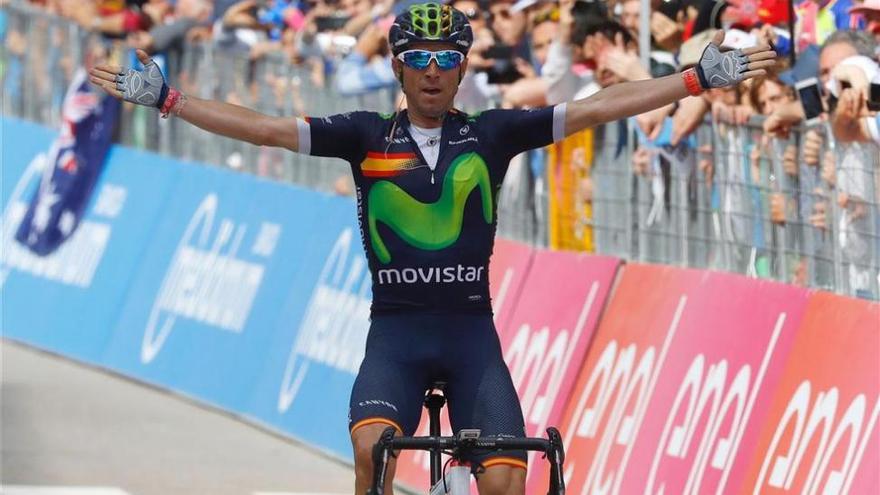 Valverde gana la decimosexta etapa, Kruijswijk sigue líder