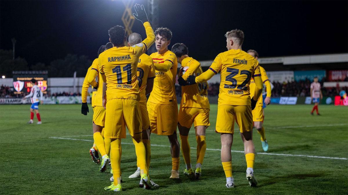 El Barça celebró un triunfo muy necesario en Barbastro