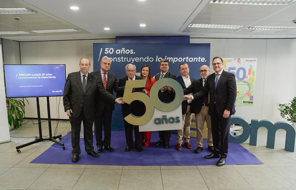 Fulgencio Belando, Miguel del Toro, Pedro García Balibrea, María Luisa Lucas, Jose García Balibrea, Luis Fernández-Mula, Miguel Mengual y José Hernández, este jueves.