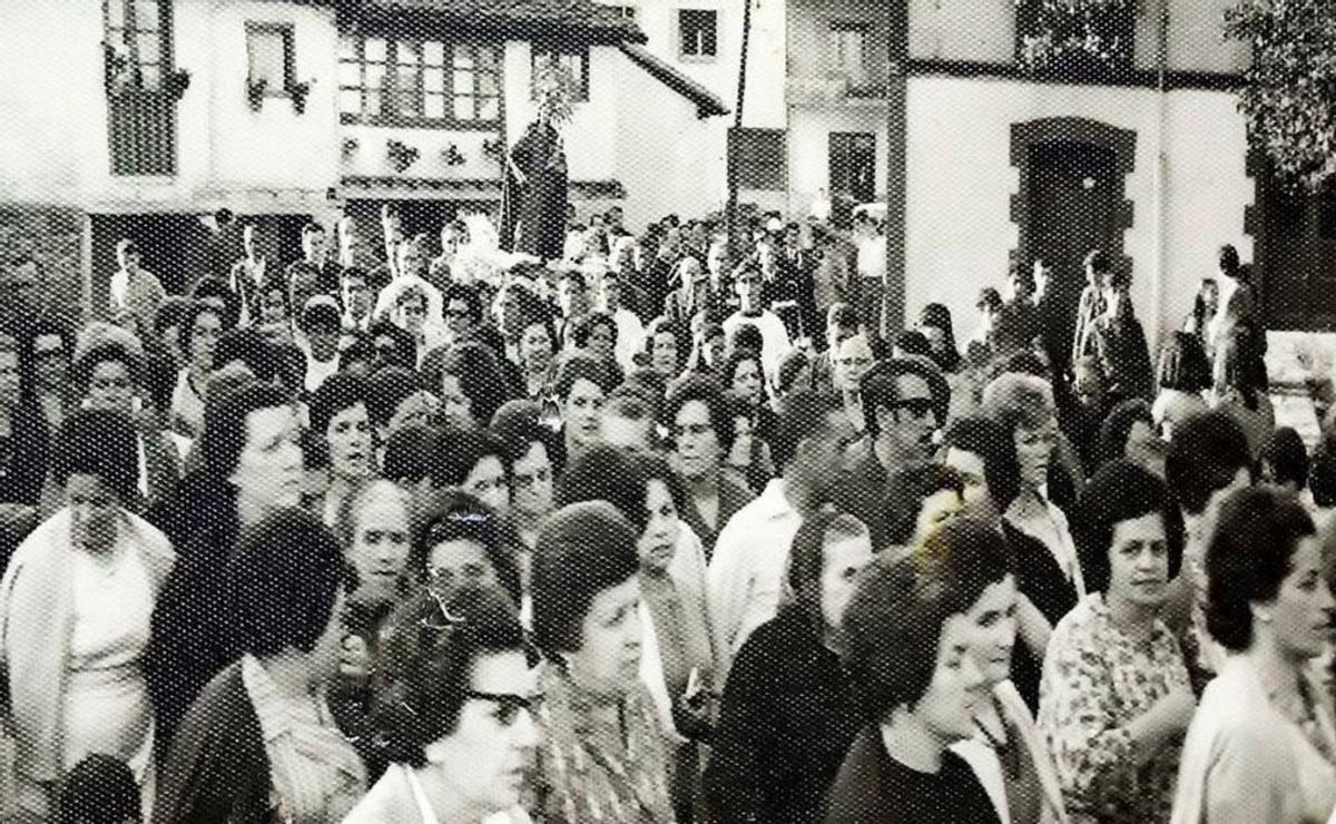 Una fotografía antigua de las fiestas del Carmen, en los años sesenta.