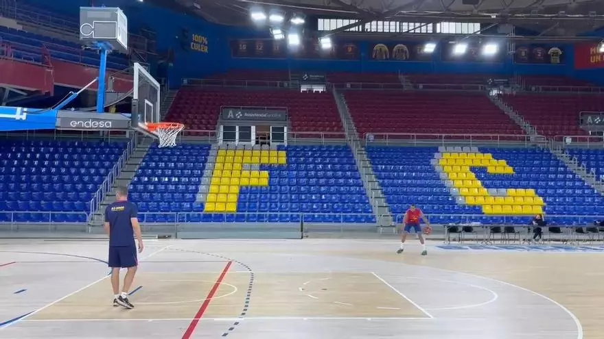 Algunas cosas no canvian… Kevin Punter sigue siendo el primero en salir a pista para ejercitar su tiro