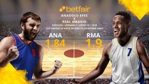 Anadolu Efes vs. Real Madrid: horario, TV, estadísticas, clasificación y pronósticos de la Euroliga