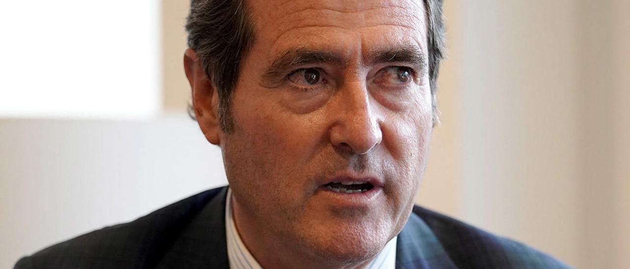 El presidente de la gran patronal española CEOE, Antonio Garamendi