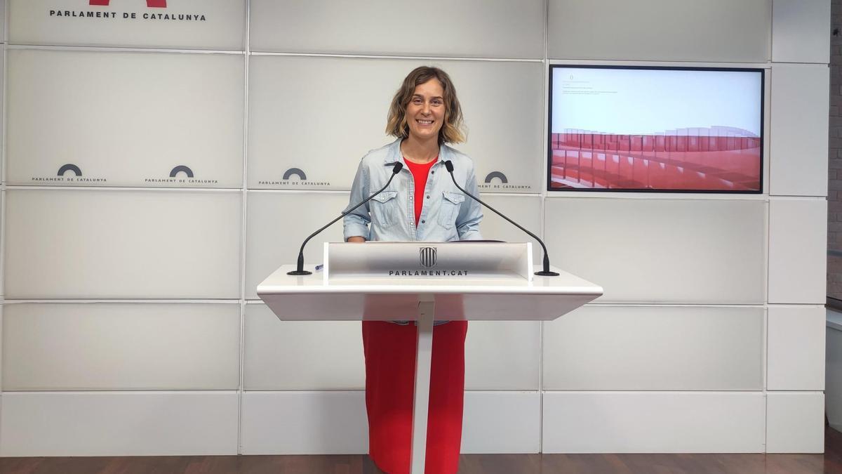 La presidenta de los comuns en el Parlament, Jéssica Albiach.