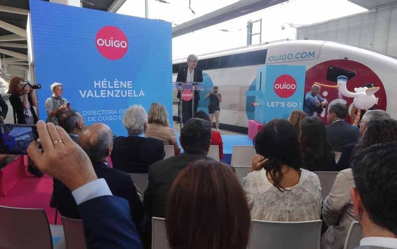 Presentación en València del tren de alta velocidad Ouigo