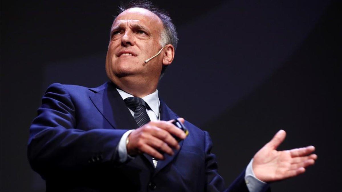 Javier Tebas persiste en su idea de jugar el Barça-Girona en Miami