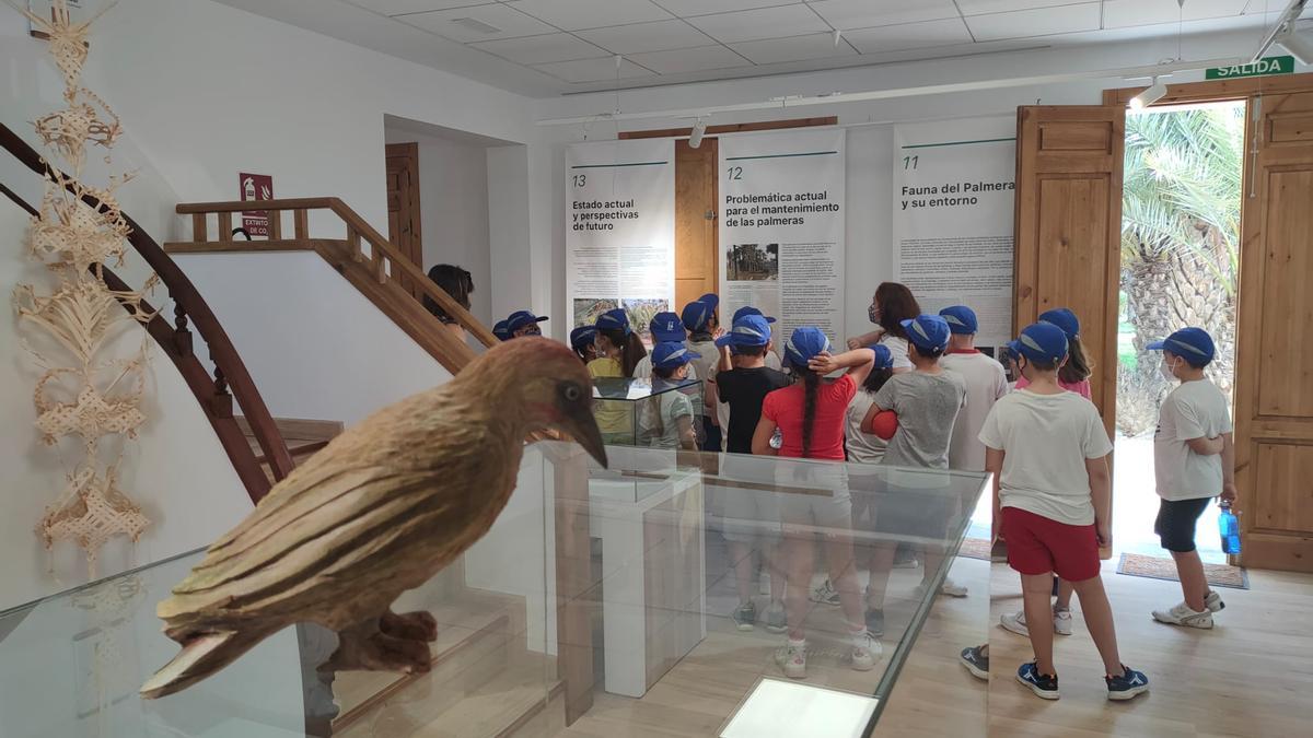 Imagen de los escolares en el Centro de Visitantes