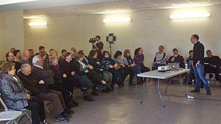 Un moment de la presentació del projecte, el diumenge passat.