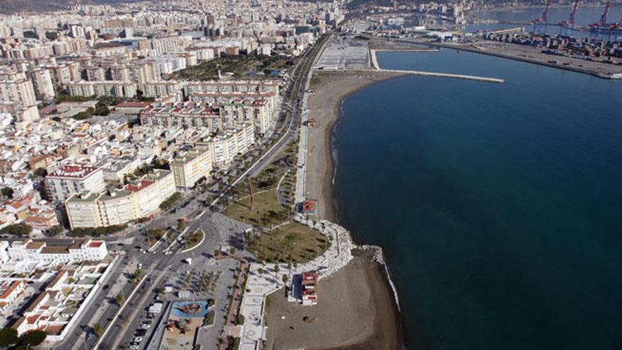 Una vista aérea de la ciudad de Málaga.