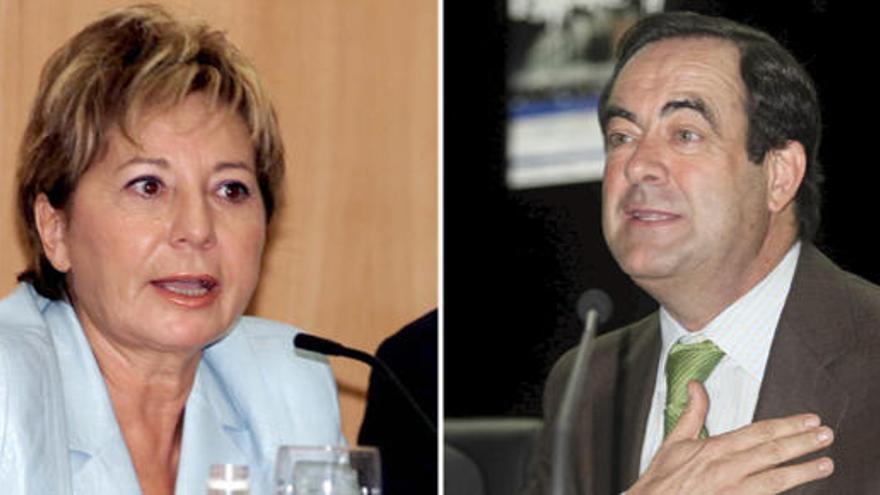 Celia Villalobos y José Bono.