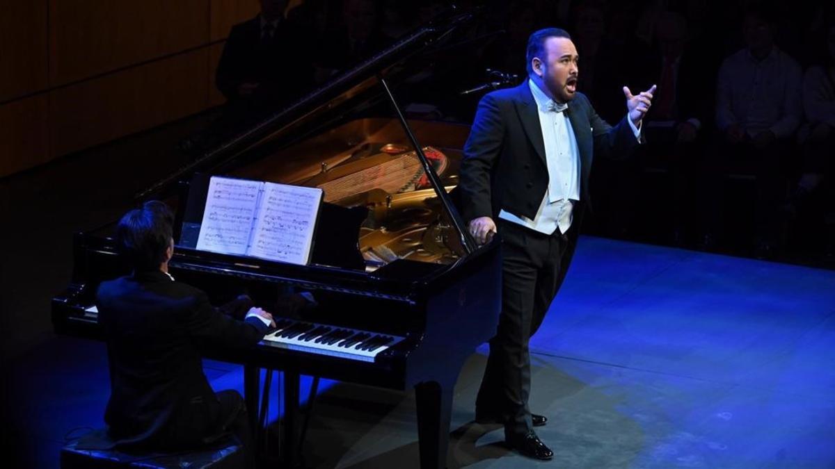 El tenor mexicano Javier Camarena, en plena actuación en el Liceu.