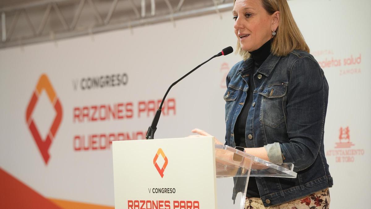 Isabel Blanco en el congreso Razones para quedarnos.