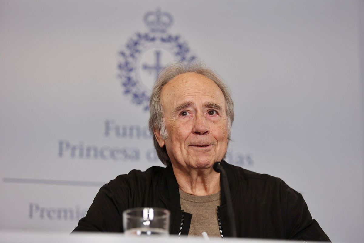 Serrat, durante la rueda de prensa.